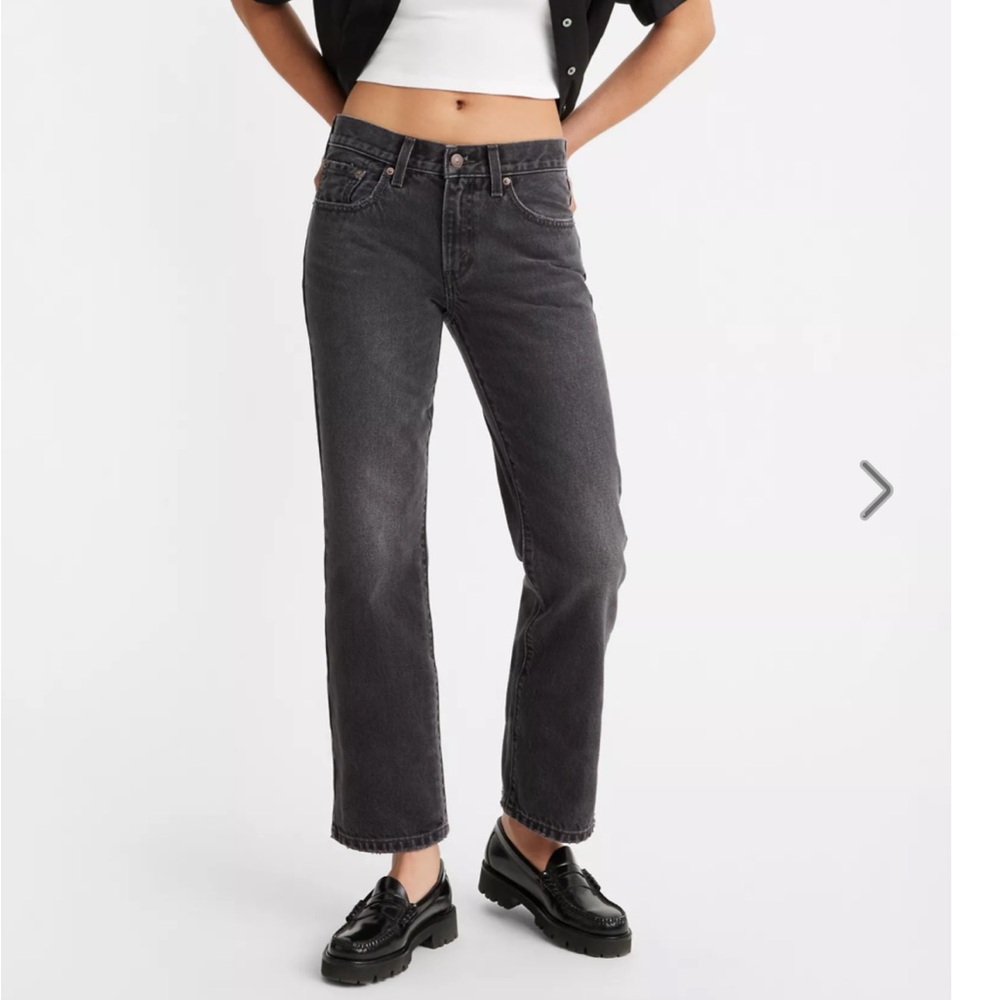 Levi’s Middy Bootcut Jeans in “Play My Game” Black Size 25